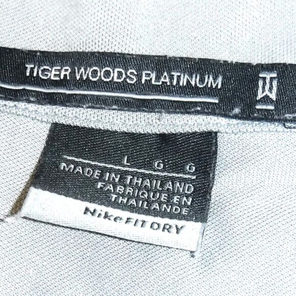 Nike Tiger Woods gray golf polo - Picture 2 of 2
